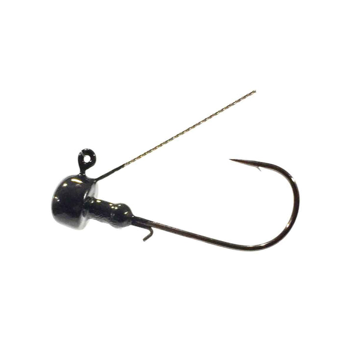 Blue Rock Nasty Ned Head Weedless with mushroom head, weed guard, and wire keeper for soft plastics