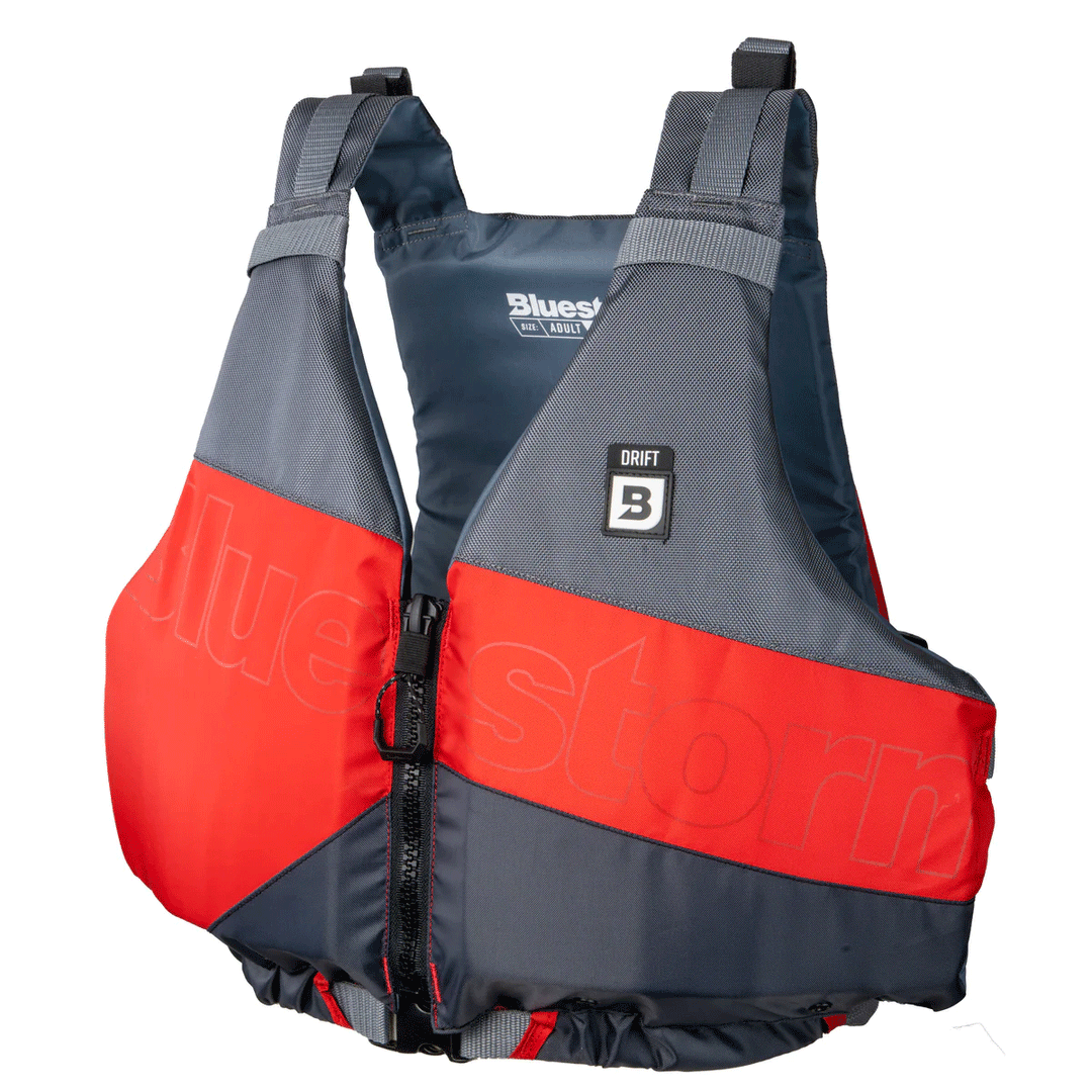 Bluestorm Drift Paddle Life Jacket with mesh back and adjustable straps for kayaking