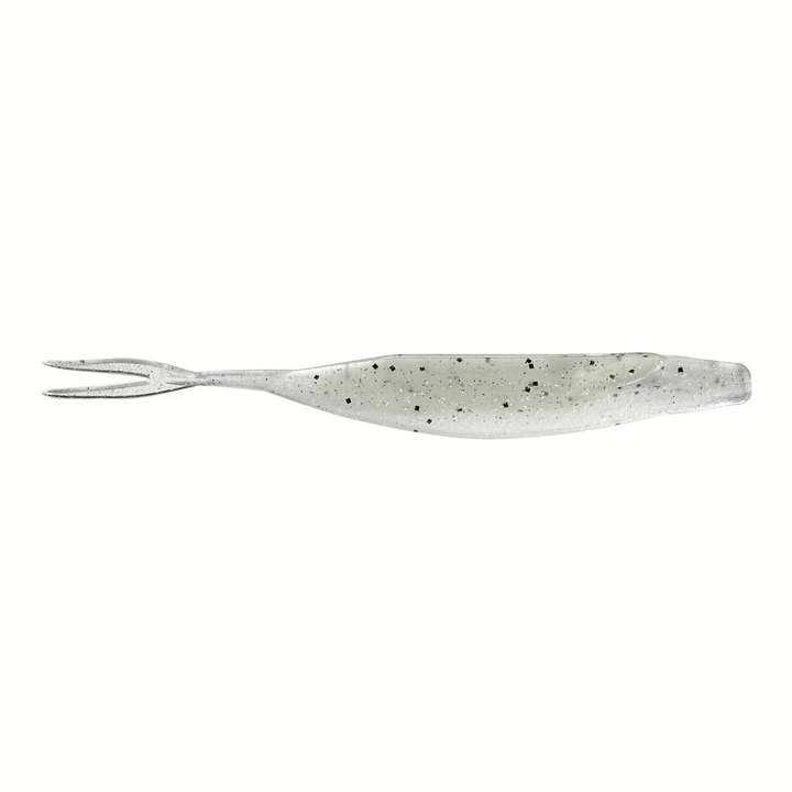 Zoom Winged Fluke soft plastic jerkbait in Silver Shad w/ fluke with lifelike winged fins