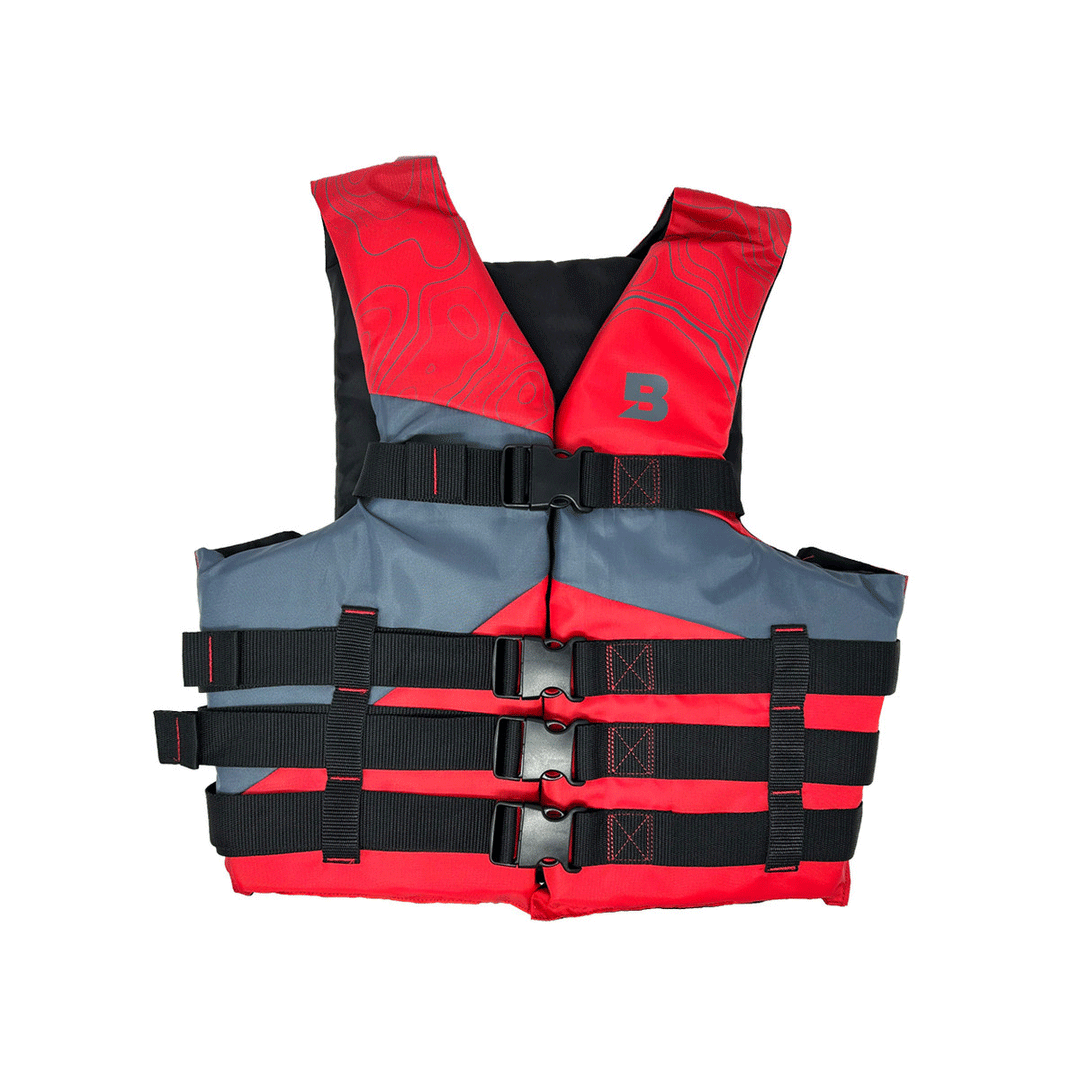 Bluestorm Classic Type III foam fishing life jacket for adults with adjustable straps