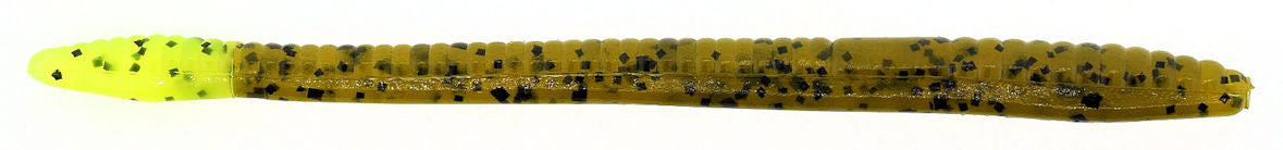 Finesse Worm_Green Pumpkin Chartreuse
