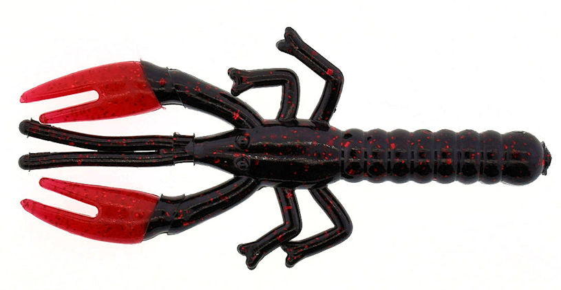 Lil Critter Craw_Black Red Glitter Red Claw
