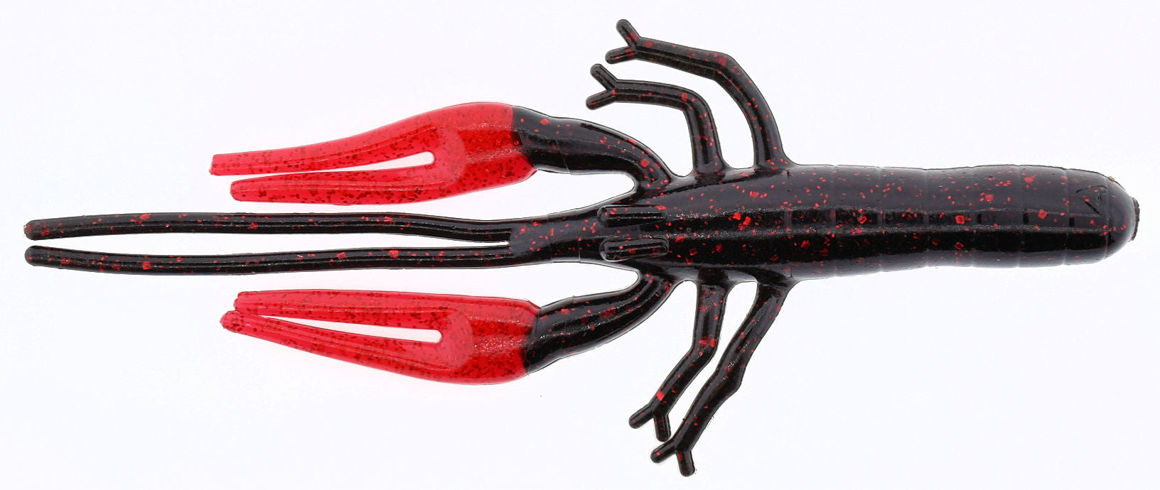 Big Critter Craw_Black Red Glitter Red Claw