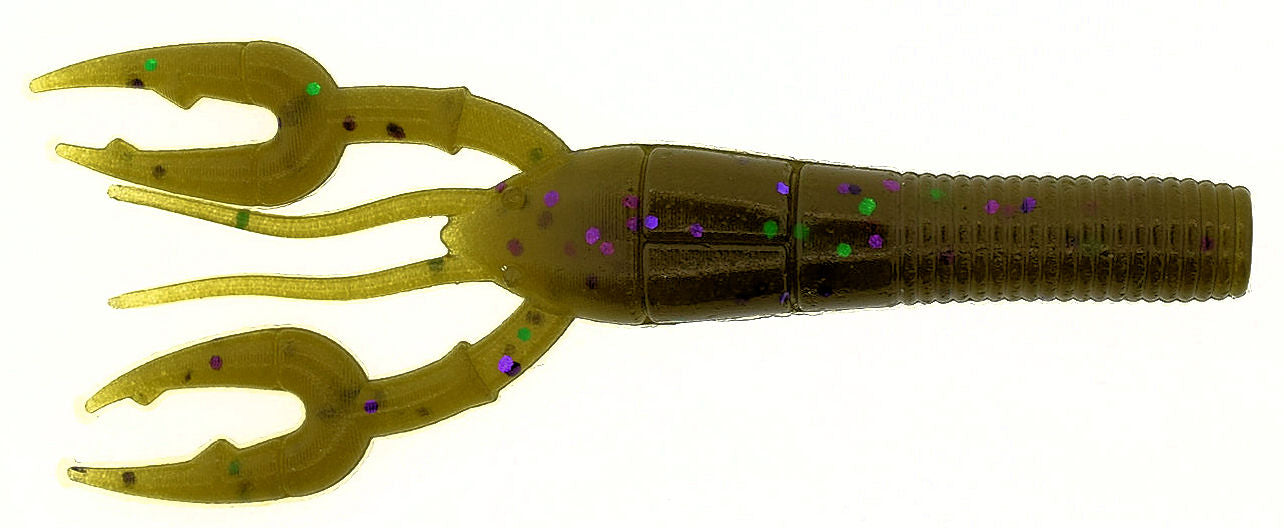 Fat Baby Craw_Green Pumpkin Green & Purple Flake