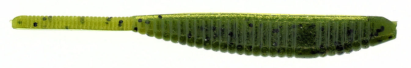 Shad Shape Worm_Watermelon Black Flake