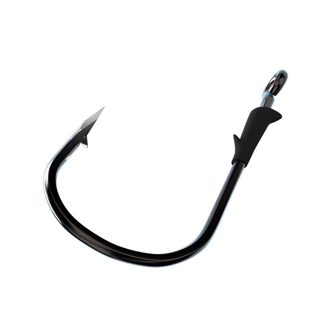 Trokar Flippin' Hook with straight shank, welded eye, and bait keeper