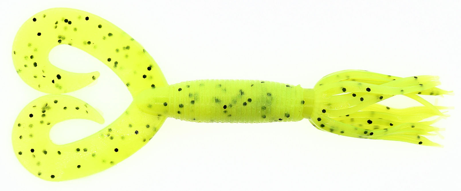 DT Hula Grub_Chartreuse Black Flake