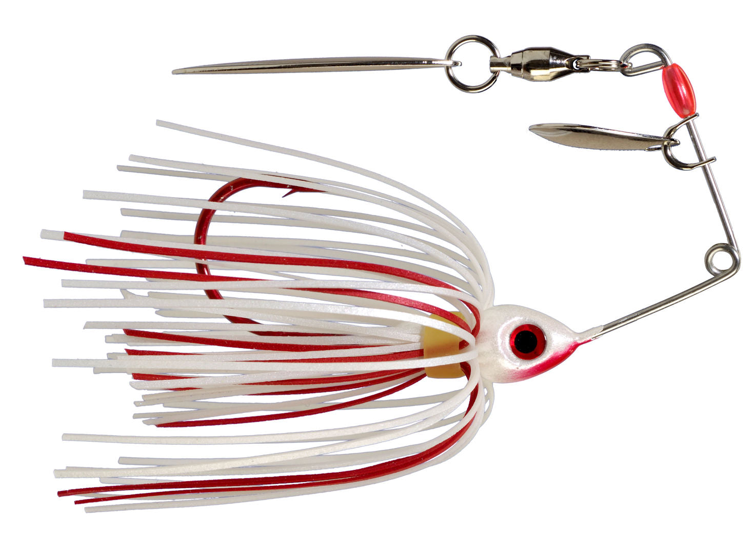Bleeding Bait Mini-King Spinnerbait_Bleeding White