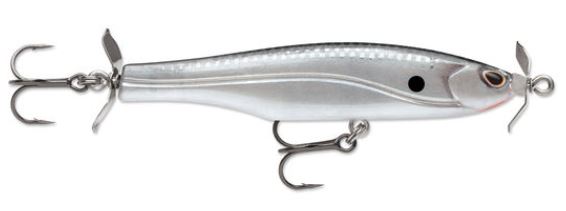 Arashi Spinbait_Black Silver Shad