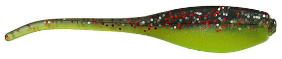 Baby Shad_Licorice Chartreuse Pearl