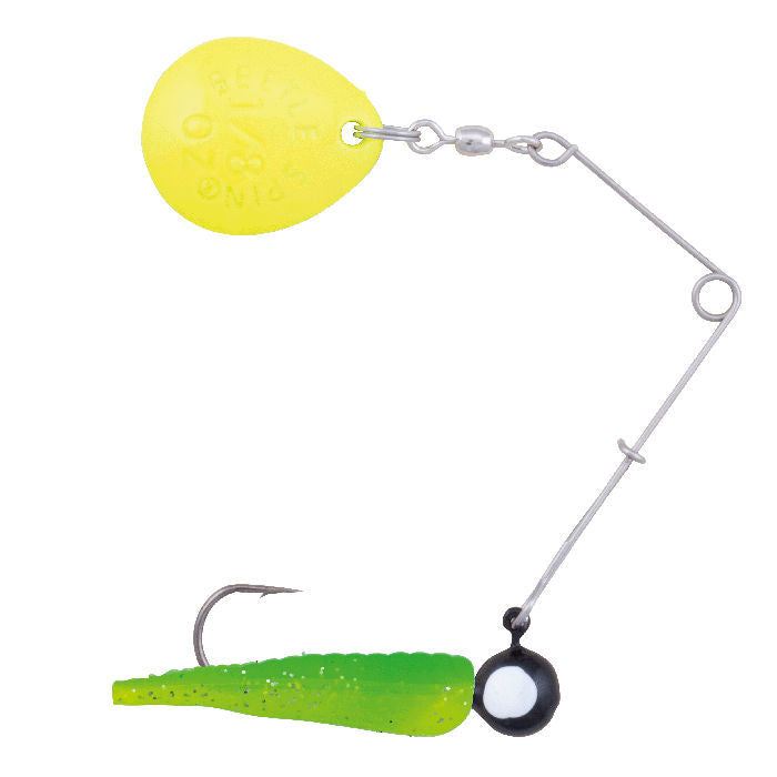 Johnson Fishing Beetle Spin Painted Blade_Green Chartreuse Sparkle*