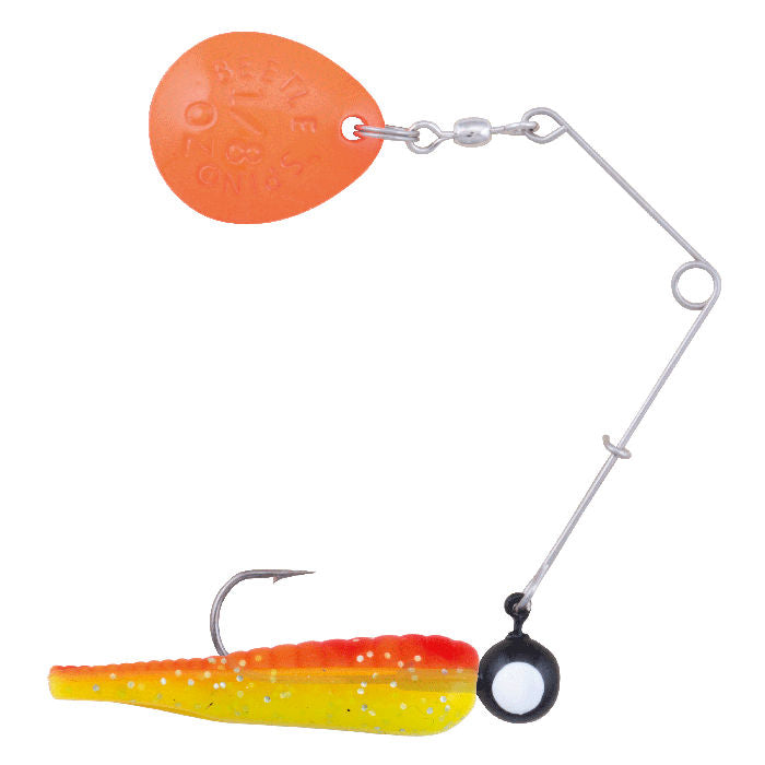 Johnson Fishing Beetle Spin Painted Blade_Red Yellow Sparkle*