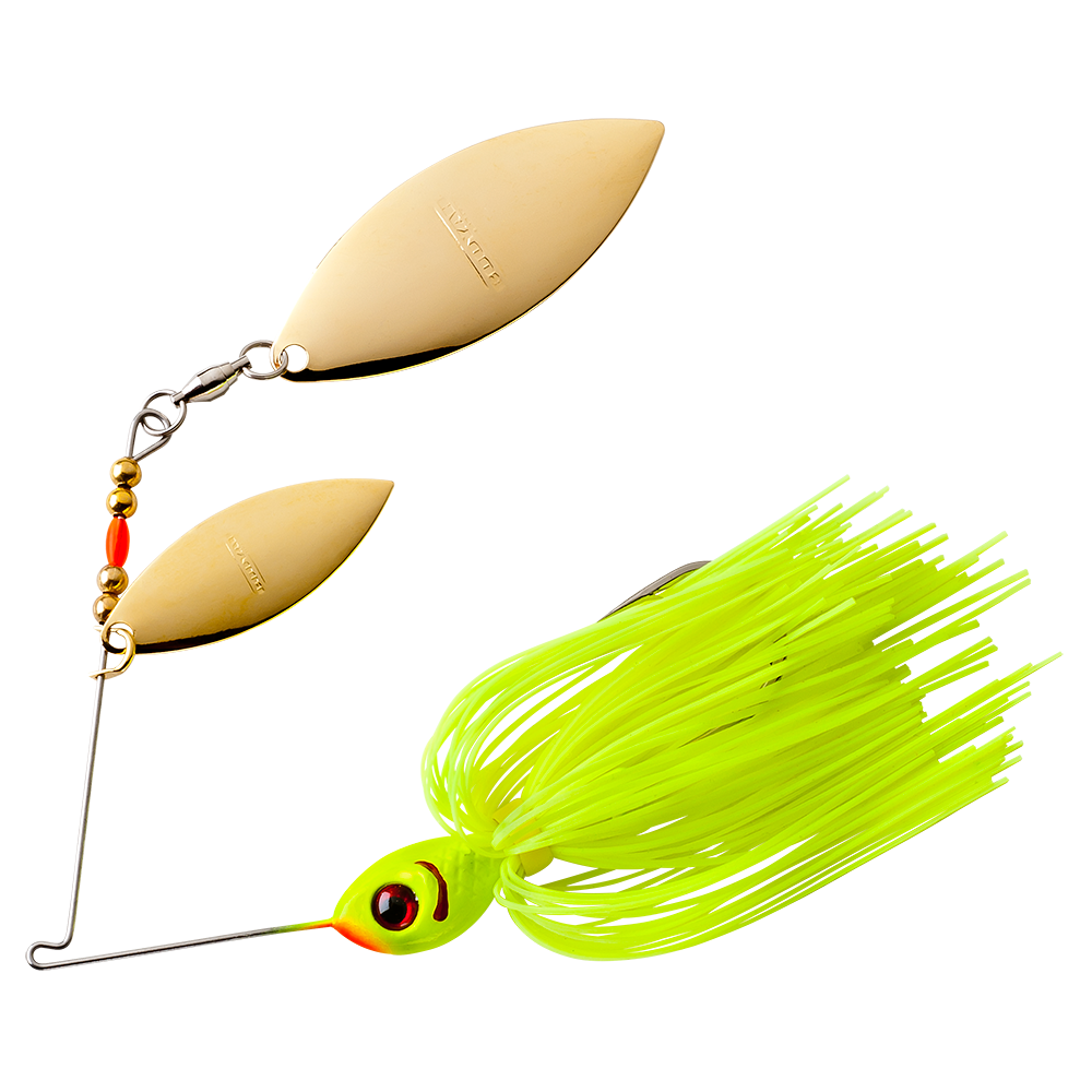 Double Willow Blade Spinnerbait_Chartreuse
