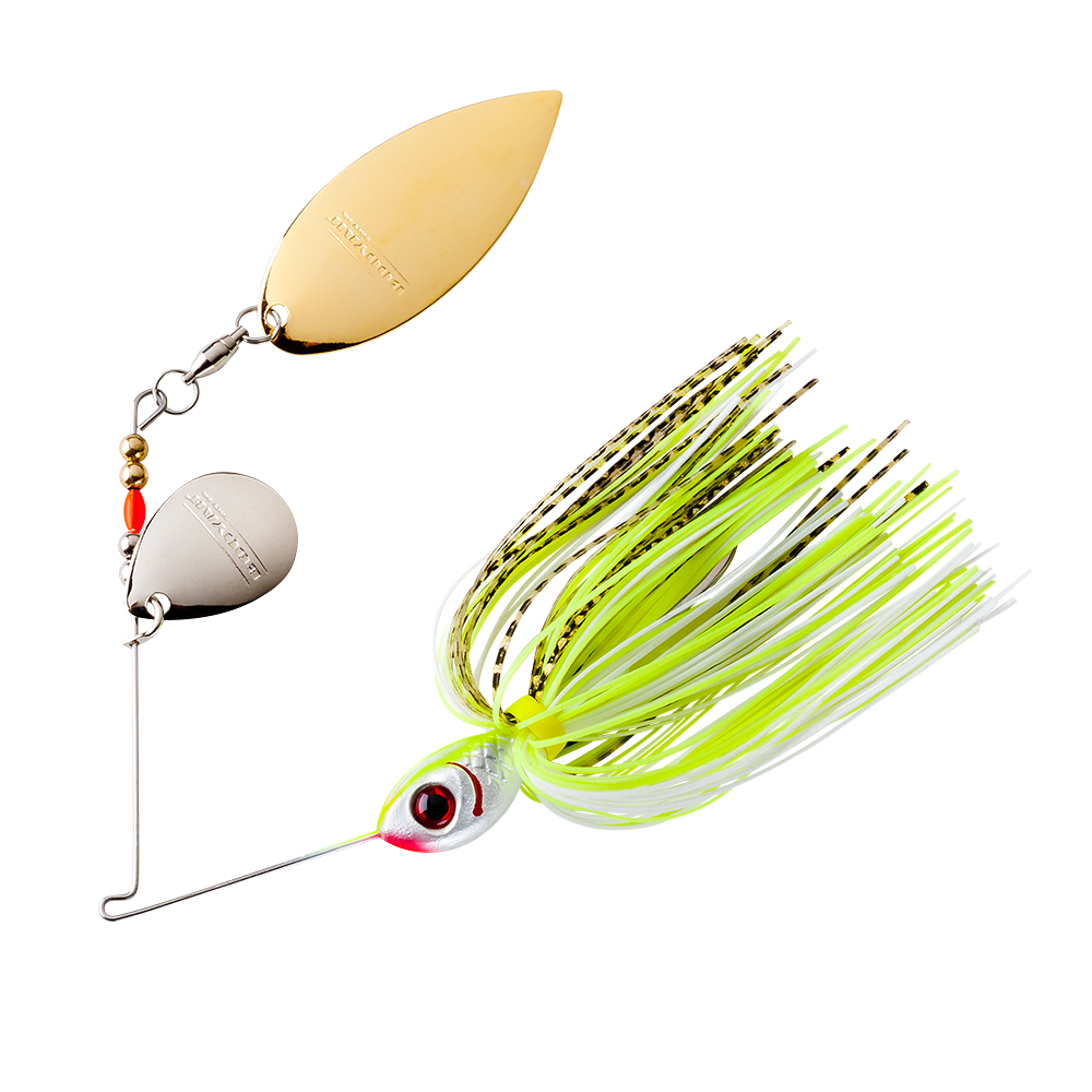 Colorado/Willow Counter Strike Spinnerbait_Gold Scale/Chartreuse White