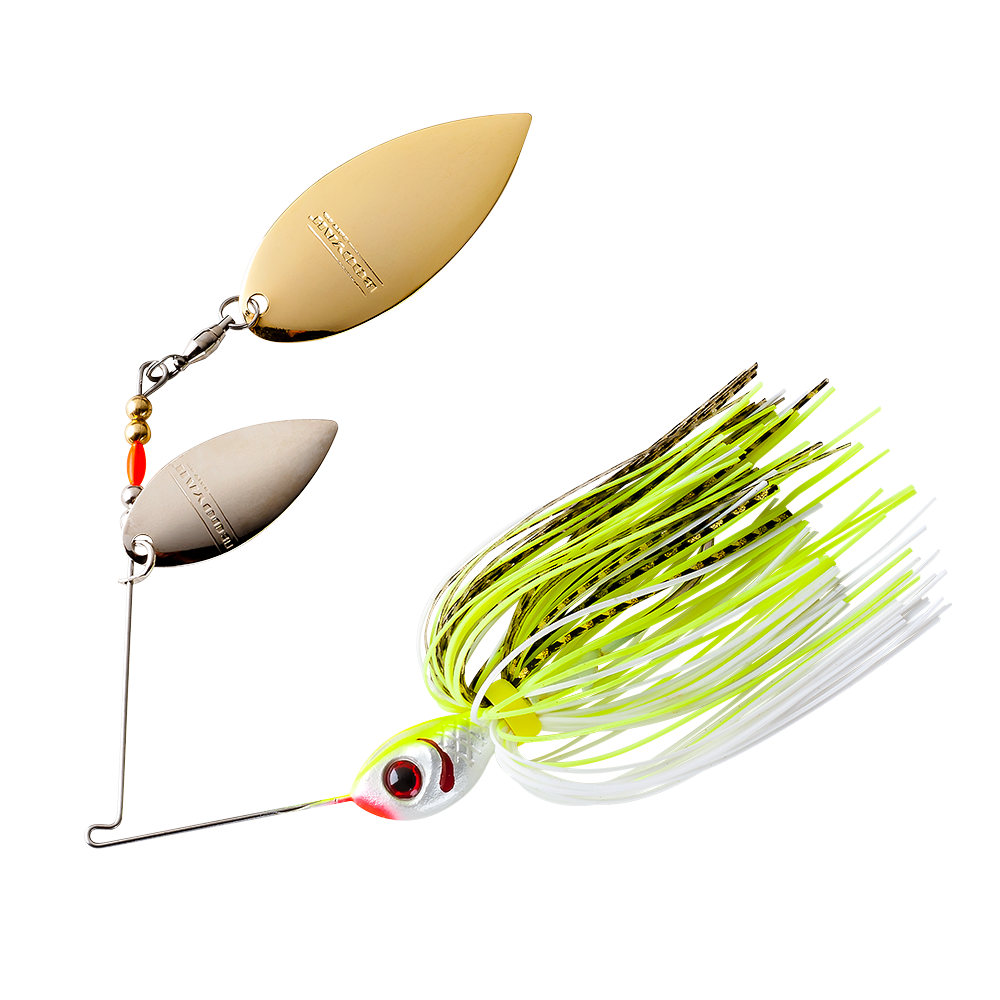 Double Willow Counter Strike Spinnerbait_Gold Scale/Chartreuse White