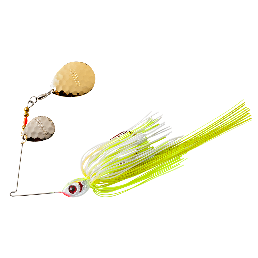 Tux and Tails Spinnerbait_Chartreuse White/Gold