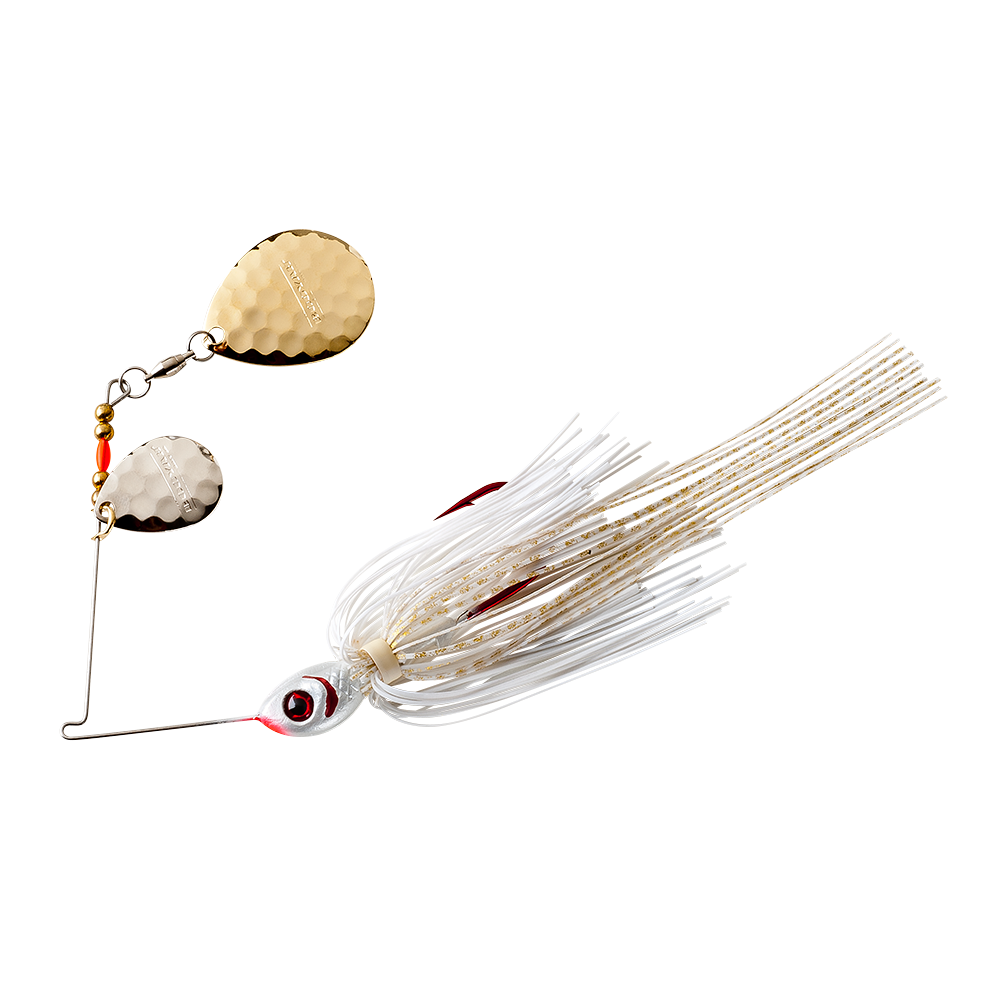 Tux and Tails Spinnerbait_White/Gold