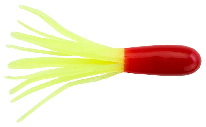 Johnson Fishing Crappie Buster Tubes_Red Chartreuse Glow*