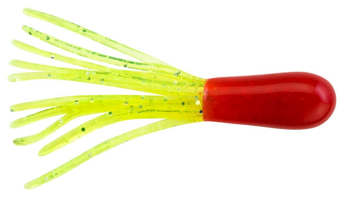 Johnson Fishing Crappie Buster Tubes_Red Chartreuse Sparkle*