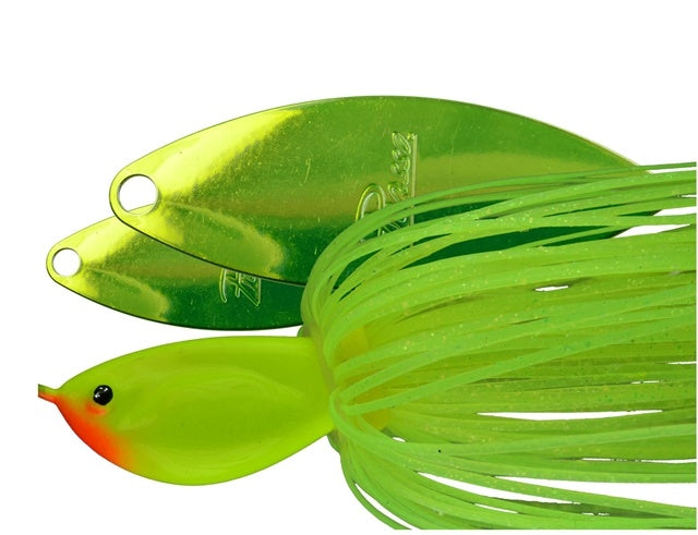 Painted Dbl Willow Spinnerbait_Chartreuse