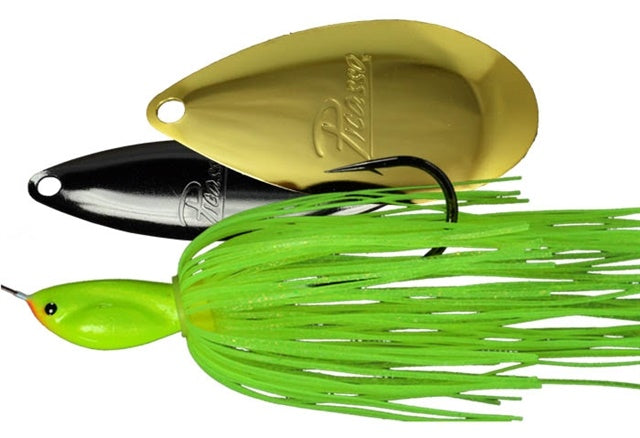 W/I Inviz-Wire Spinnerbait_Chartreuse - Nickel/Gold*