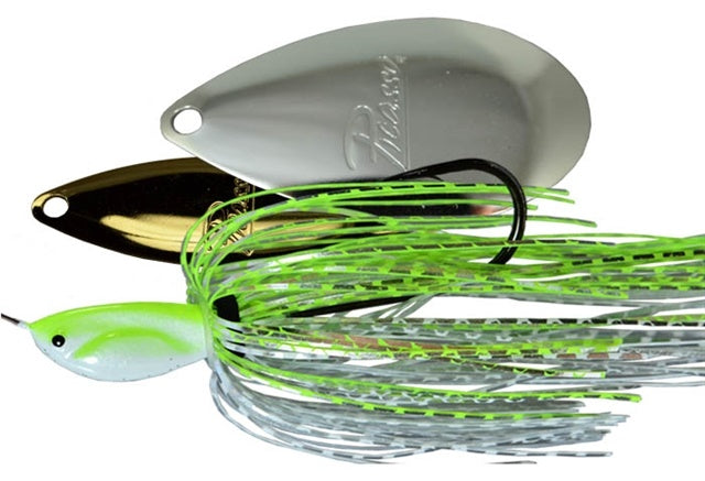 W/I Inviz-Wire Spinnerbait_Chartreuse White Chrome - Gold/Nickel