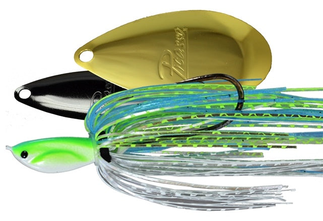 W/I Inviz-Wire Spinnerbait_Chartreuse Blue White - Nickel/Gold