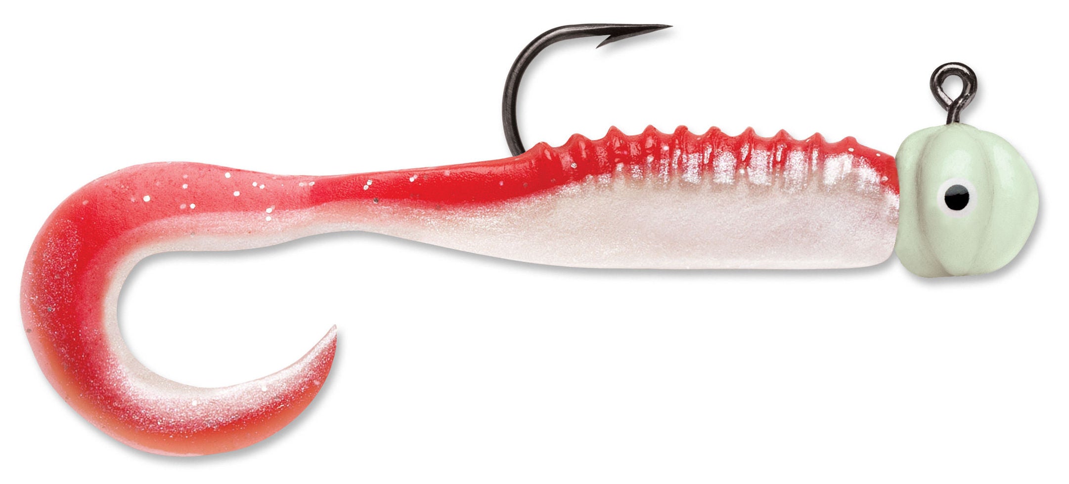 Curl Tail Jig_Red Pearl Glow*