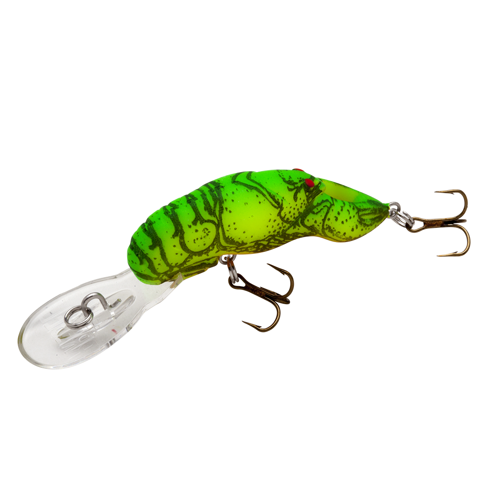 Deep Teeny-Wee Craw_Chartreuse/Green Back