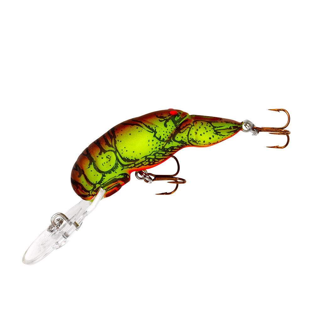 Deep Teeny-Wee Craw_Chartreuse/Brown Back