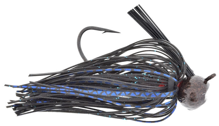 Football Jig_Black Blue Flash*