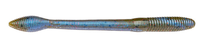 KVD Fat Baby Finesse Worm_Blue Craw Red Flake*