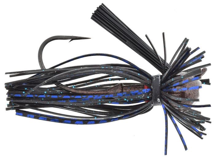 Finesse Football Jig_Black Blue Flash