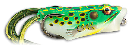 Hollow Body Popper Frog_Flo Green/Yellow*