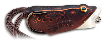 Hollow Body Popper Frog_Brown/Maroon