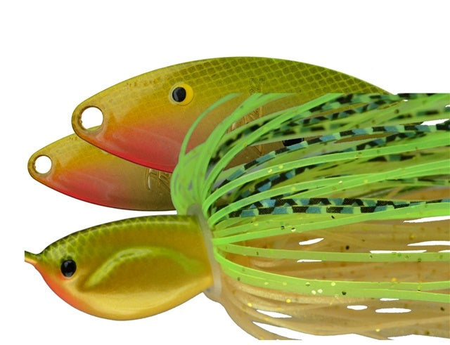 Painted Dbl Willow Spinnerbait_Golden Shiner