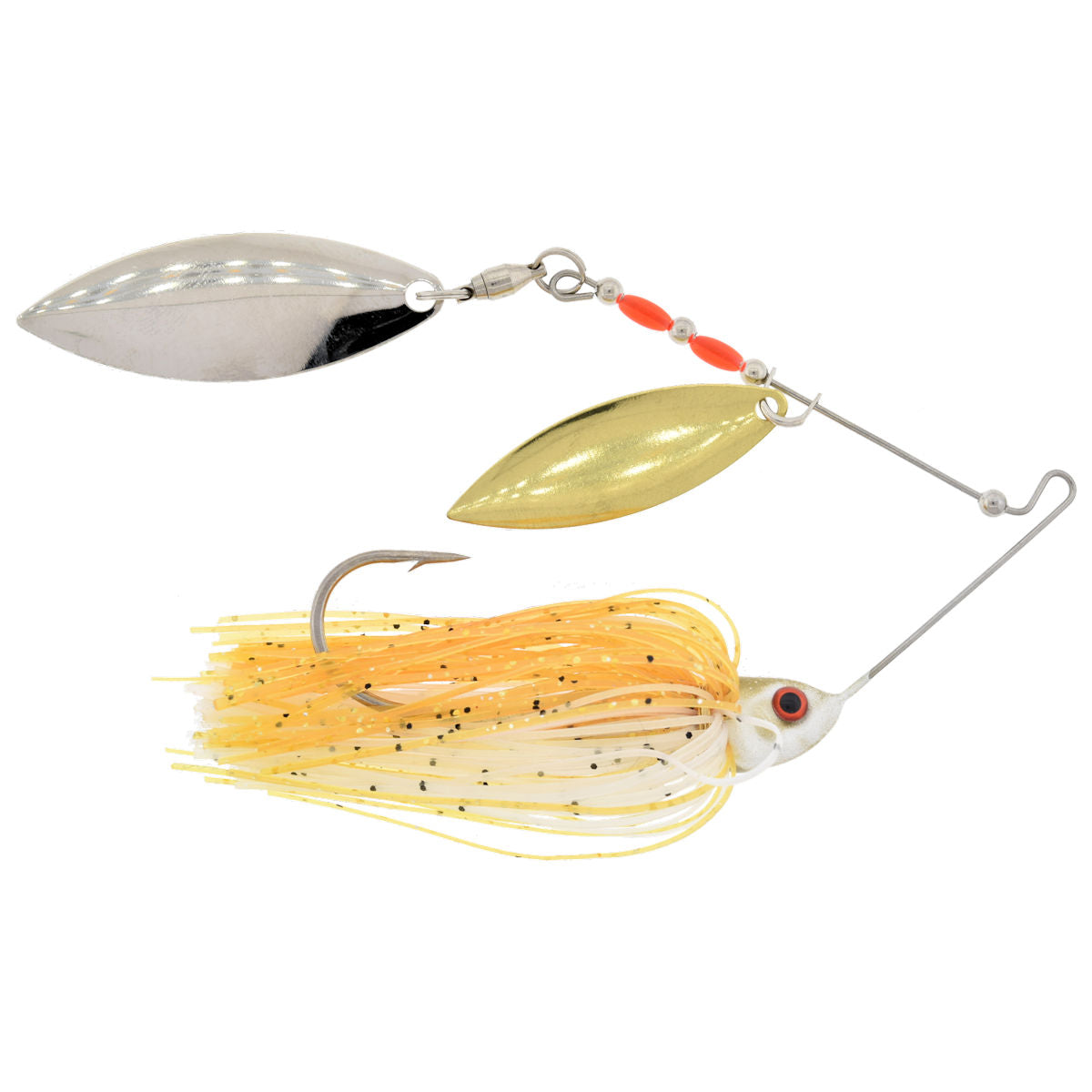 Glimmer Series Double Willow Spinnerbait_Golden Shiner Gold/Silver