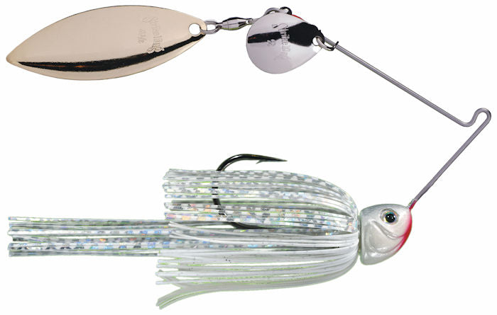 Hack Attack Heavy Cover Spinnerbait_Super White - Gold/Silver