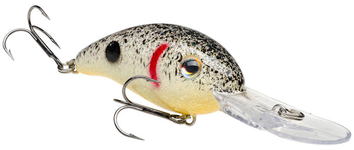 Pro-Model 3XD Crankbait_Pearl/Black Splatter w/Chartreuse Belly*