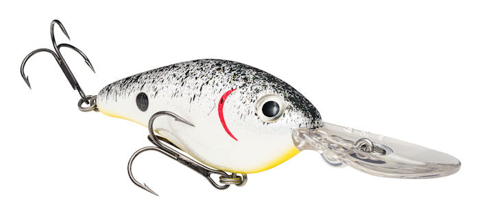 Pro-Model 8XD Crankbait_Pearl/Black Splatter w/Chartreuse Belly*