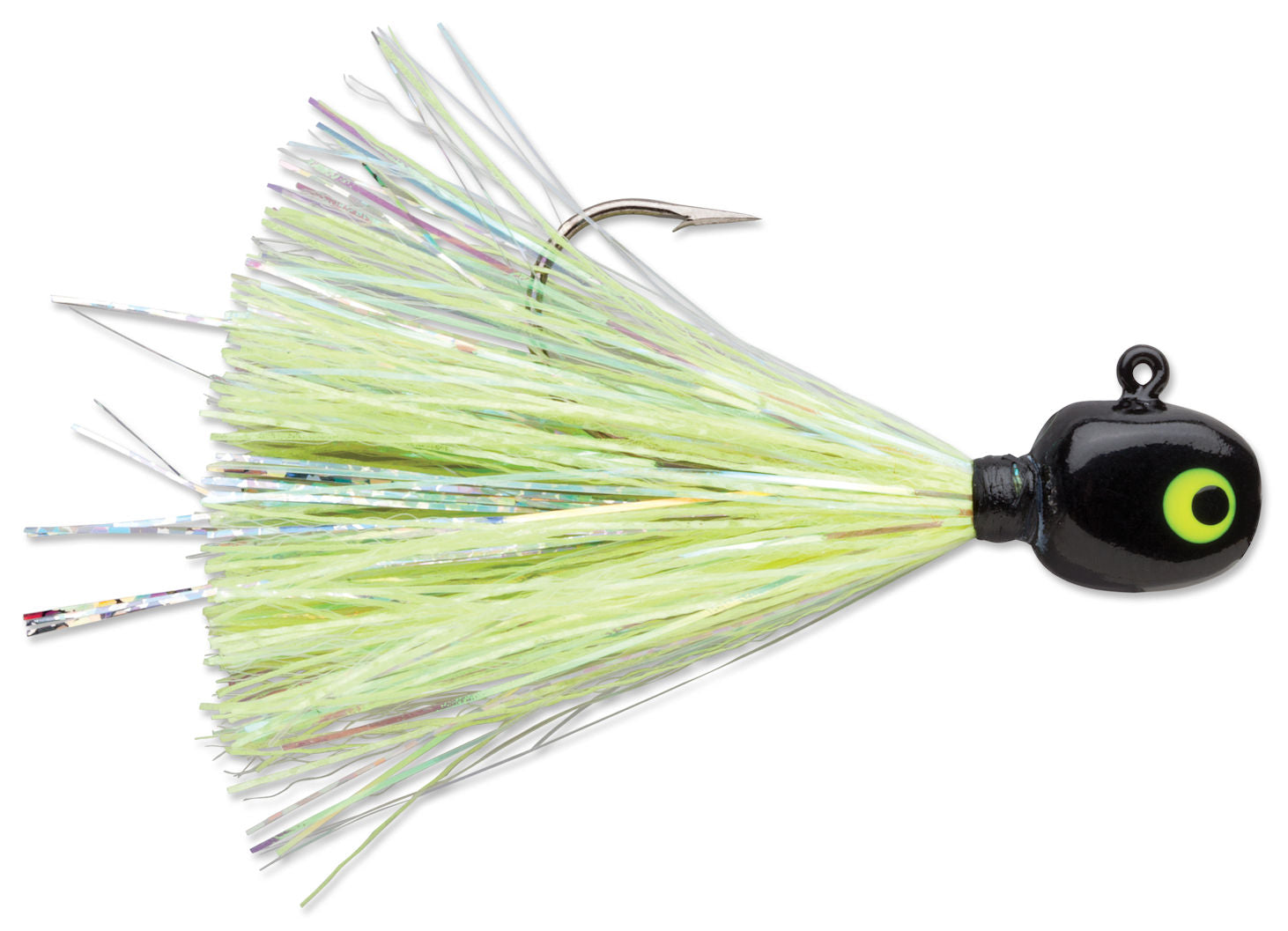 Hot Skirt Glow Jig_Black Chartreuse