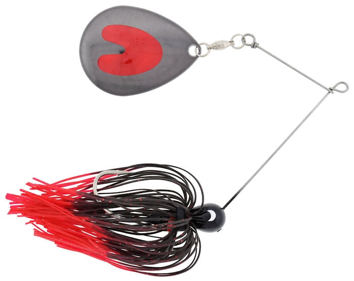 Spinnerbait_Black Red Tip Lazer