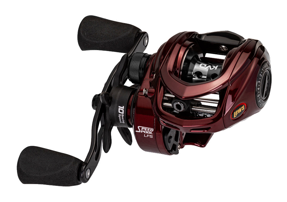 Lew’s KVD Speed Spool LFS MSB Casting Reel – aluminum frame baitcaster with 10 bearings and pro-grade braking