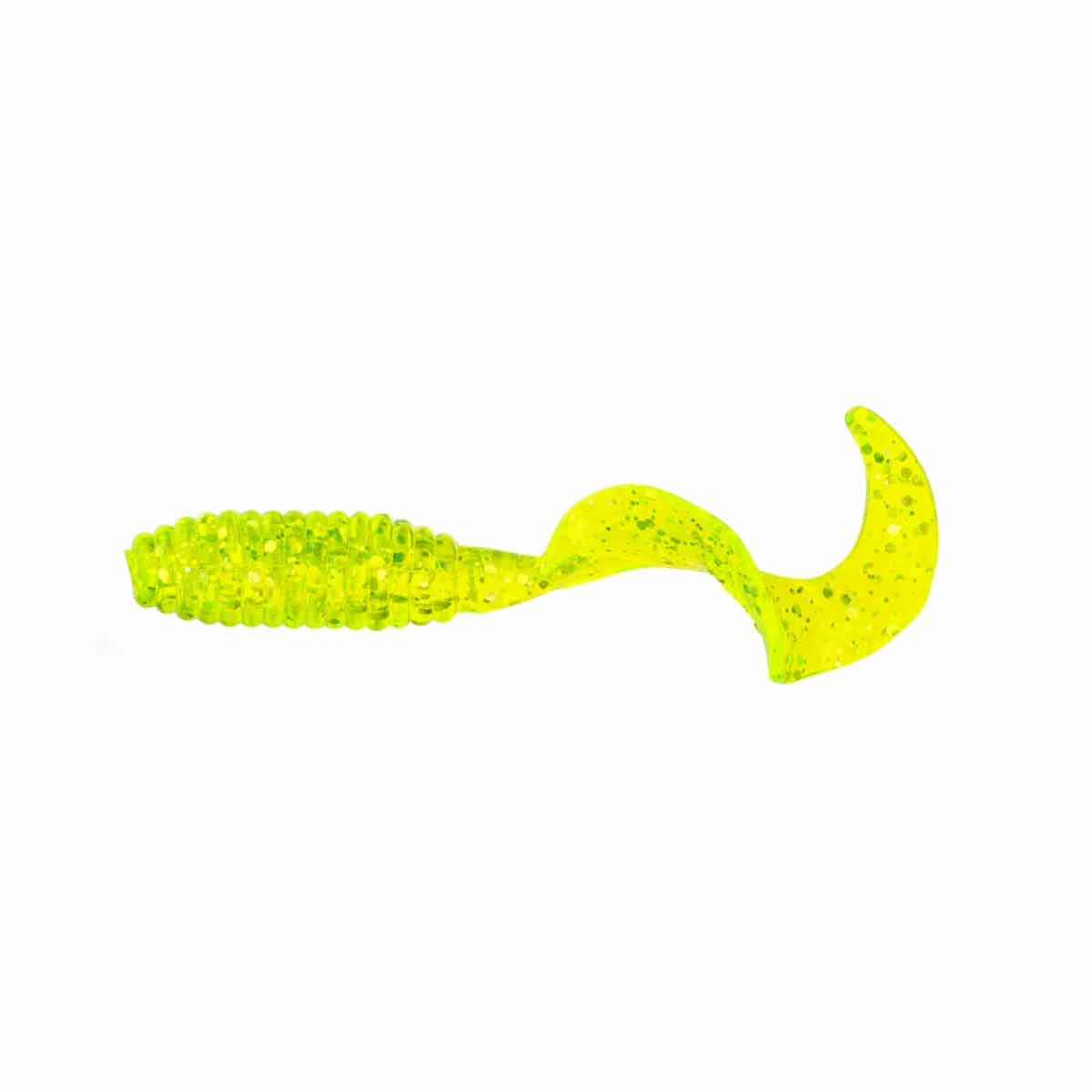 Lunker Grub_Chartreuse Hologram