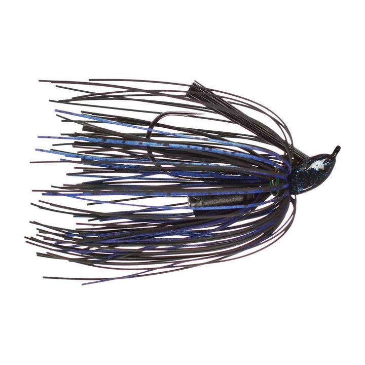 Buckeye Lures Mini Mop Jig with compact hand-tied skirt and finesse-friendly profile for bass fishing