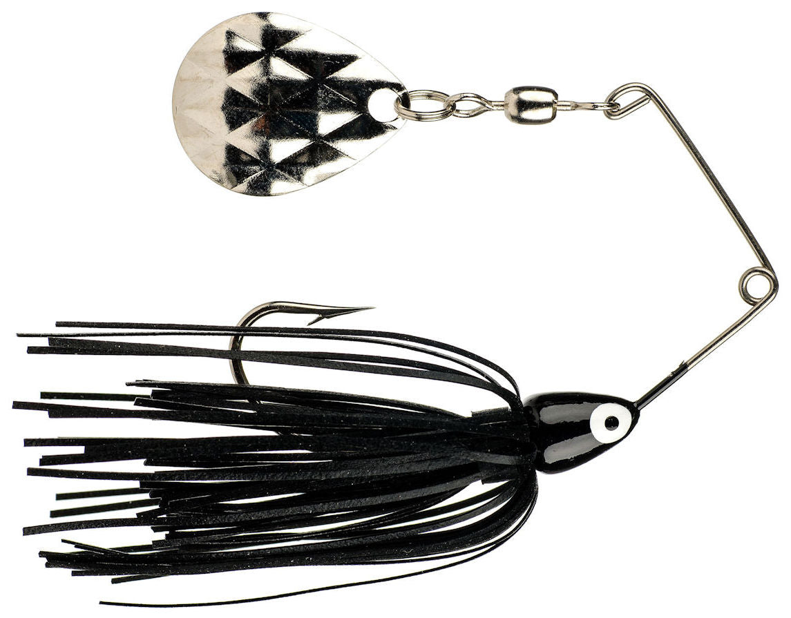 Mini-King Spinnerbait_Black Head - Black Skirt