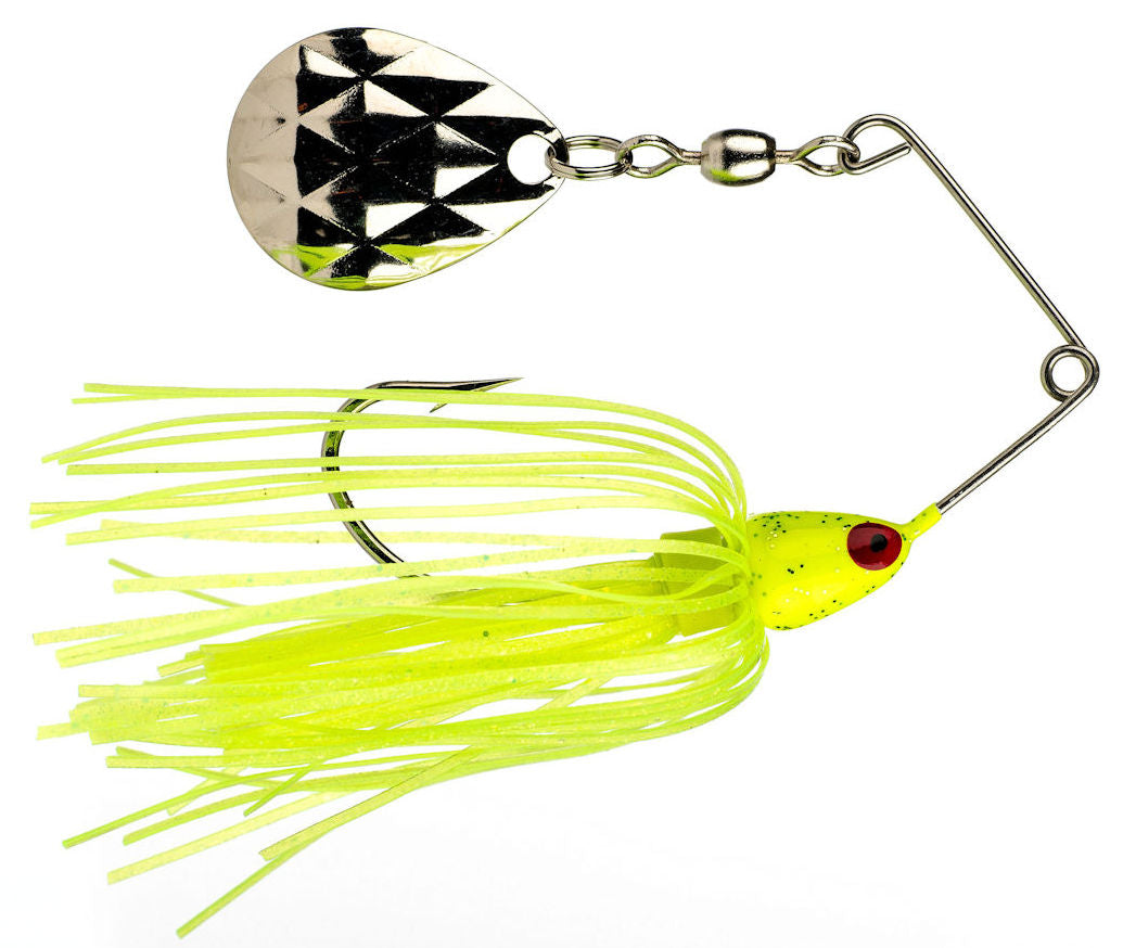 Mini-King Spinnerbait_Chartreuse Head - Chartreuse Skirt