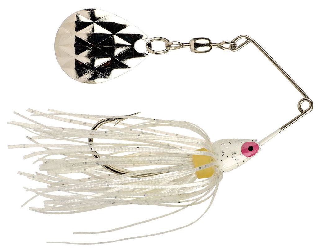 Mini-King Spinnerbait_White Head - White Skirt