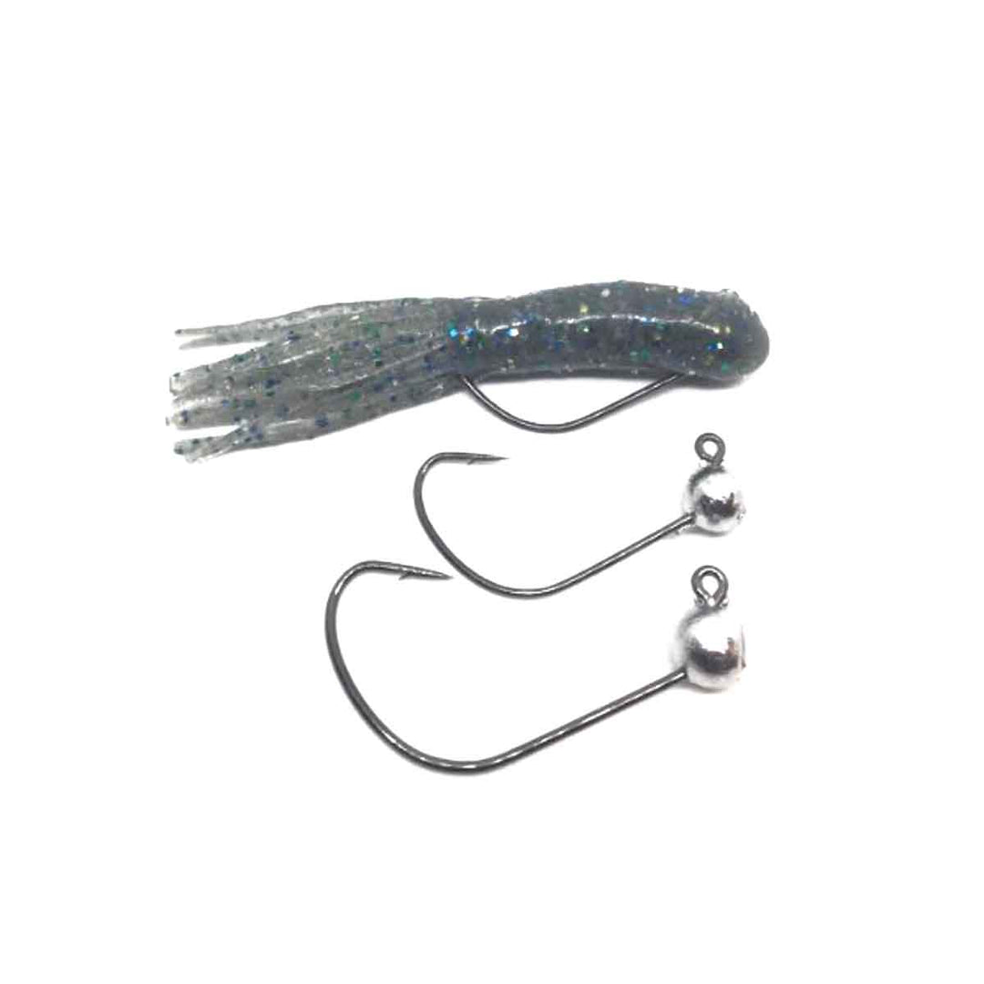 Blue Rock Money Ball Stupid Tube Head with round ball design and wide-gap hook for weedless tube rigging