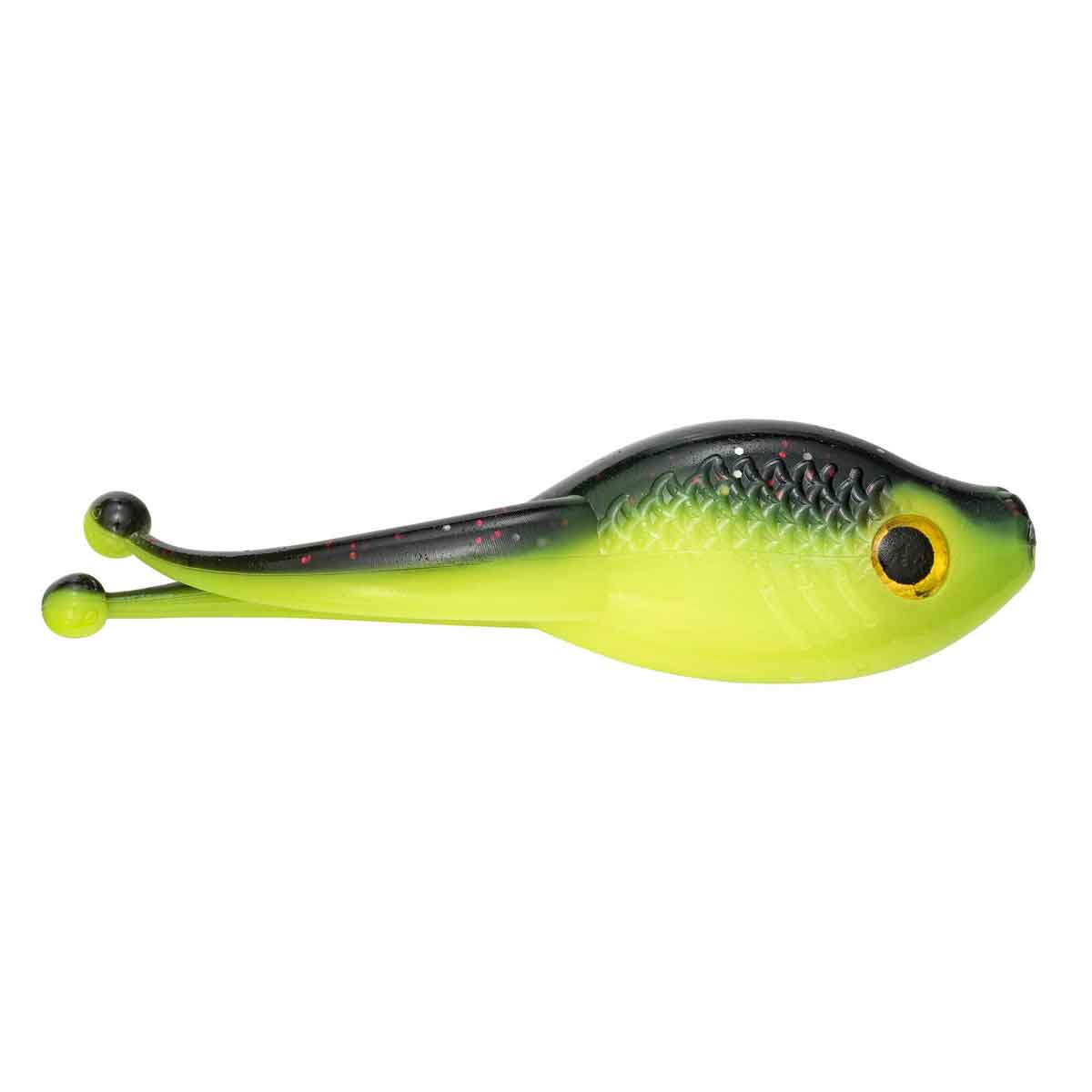 Mr. Crappie Scizzor Shad Body_Tuxedo Black